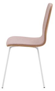 Růžová čalouněná židle VINGE