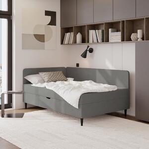 AMERICKÁ POSTEL, 90/200 cm, barvy grafitu P & B, Online Only