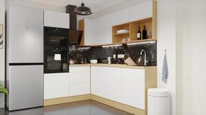 Kuchyně Aurelia 180 cm (bílá vysoký lesk, lakovaná)