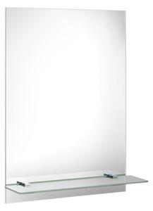 Aqualine, Zrcadlo 50x70cm, včetně závěsů a otvorů pro polici, 22429