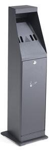 AJ Produkty Venkovní stojanový popelník GRANT, výška 860 mm, černý