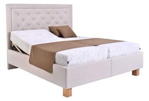 Čalouněná postel Elizabeth 180x200, béžová, bez matrace