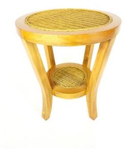 Ratanový obývací stolek PRAHA - světlý med