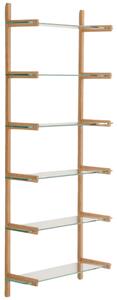 Skleněná modulární police Kave Home Sitra 202 x 90 cm