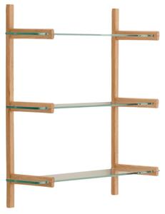 Skleněná modulární police Kave Home Sitra 98 x 90 cm