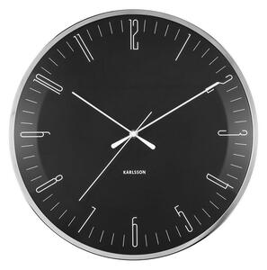 KARLSSON Nástěnné hodiny Dragonfly Dome Glass černá ø 40 cm x 4 cm