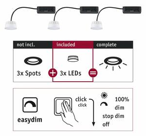 PAULMANN Vestavné svítidlo Choose LED-Modul Coin EasyDim 3x6,5W 2.700 924.77