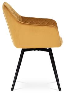 Jídelní židle GIOVANNI žlutá