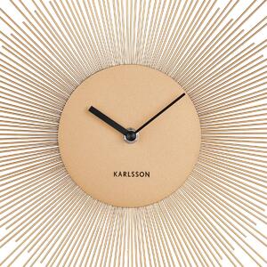 KARLSSON Nástěnné hodiny Peony Steel zlatá ø 45 cm x 3,5 cm