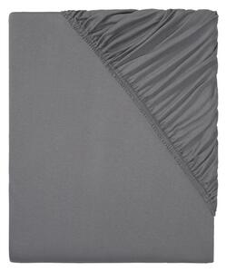 LIVARNO home Žerzejové napínací prostěradlo, 140-160 x 200 cm (tmavě šedá) (100351132003)