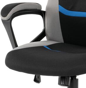 AUTRONIC kancelářská židle KA-L611 BLUE, černá-modrá