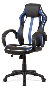 AUTRONIC kancelářská židle KA-V505 BLUE, černá-modrá