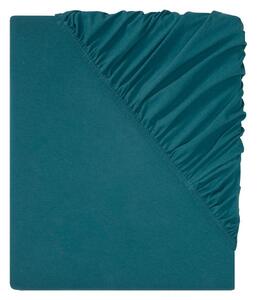 LIVARNO home Žerzejové napínací prostěradlo, 90–100 x 200 cm (modrá) (100351718004)