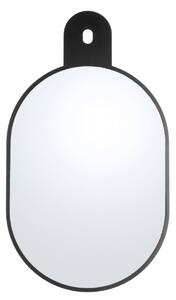 PRESENT TIME Černé zrcadlo Tag MDF 69,5 × 40 × 1 cm