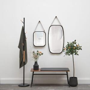 PRESENT TIME Sada 2 ks: Zrcadlo Idyllic bamboo černá 40,5 × 33 × 1,5 cm