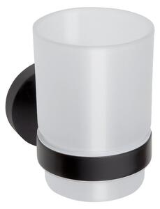 Sapho Sapho, X-ROUND BLACK sklenice závěsná, mléčné sklo, černá matná, XR903B