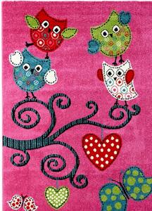 Dětský kusový koberec Kids 420 lila - 80 x 150 cm