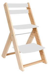 Wood Partner Rostoucí židle Vendy - natur lak / bílá