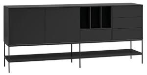 Černá komoda Teulat Platt 220 x 45 cm