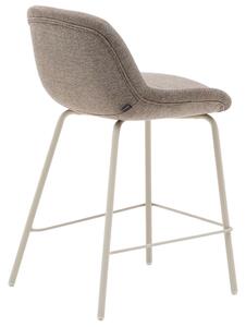 Světle hnědá čalouněná barová židle Kave Home Aimin 65 cm
