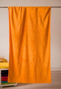 Plážová osuška Veba RIVIERA oranžová Velikost: 104x180 cm