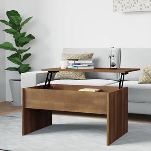 Konferenční stolek hnědý dub 80x50,5x41,5 cm kompozitní dřevo