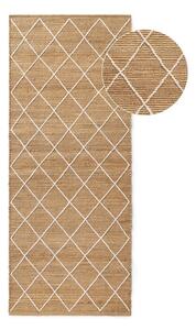 Ručně tkaný jutový běhoun v přírodní barvě 80x200 cm Kunu – Hanse Home