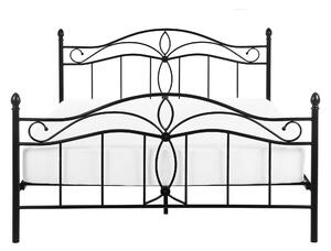Kovová postel 140 x 200 cm černá ANTLIA