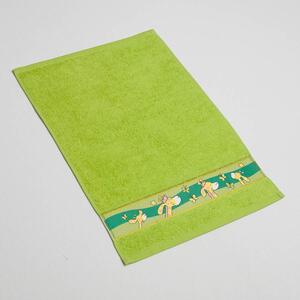 Dětský ručník Veba RUJANA Žirafy II tisk zelená Velikost: 30x50 cm