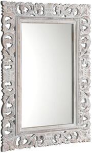 Sapho SCULE zrcadlo ve vyřezávaném rámu, 80x120cm, bílá