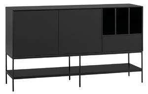 Černá komoda Teulat Platt 166 x 45 cm