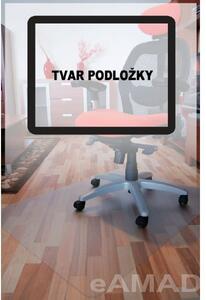 Podložka pod židli PET hladká 90x120 cm - mléčná