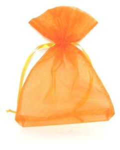 Dárkový sáček organzový 20 x 28 cm oranžový 3ks 8701203