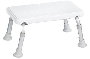 Stolička na nohy, výškově nastavitelná, bílá A0102601