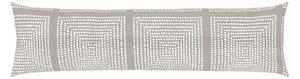 LIVARNO home Potah na relaxační polštář z mikrovláknitého saténu, 40 x 145 cm (světle šedá / kostka) (100351308002)