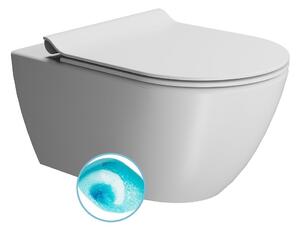 GSI PURA závěsná WC mísa, Swirlflush, 36x55 cm, bílá dual-mat