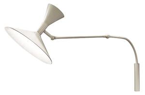 Nemo Mini Lampe de Marseille, nastavitelná bílá nástěnná lampa s přímým a nepřímým světlem, 2x46W E14, max 90cm