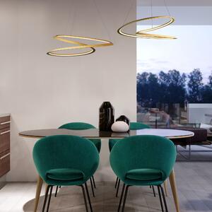 Nemo Kepler Petite, zlaté svítidlo pro přímé osvětlení, 50W LED 3000K stmívatelné, prům. 50cm