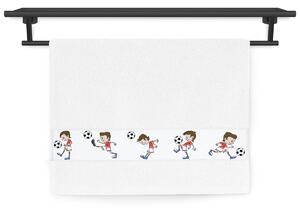 Dětský ručník Veba RUJANA tisk Fotbal bílá Velikost: 30x50 cm
