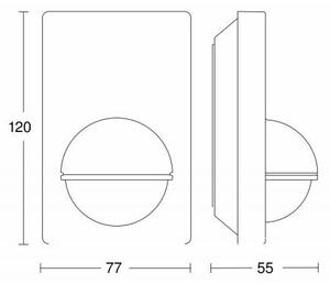 STEINEL 603113 - Venkovní senzor pohybu IS 180-2 černá IP54