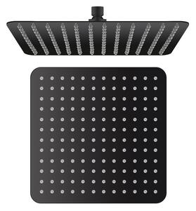 Sapho SLIM hlavová sprcha, 300x300x60mm, černá mat/nerez