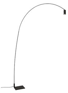 Nemo Fox, černá designová stojací lampa, 15W LED 2700K stmívatelná, výška 225cm