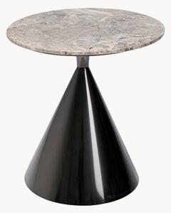 Kulatý odkládací stolek's mramorovou deskou Rita