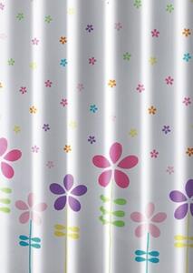 Aqualine Sprchový závěs 180x180cm, polyester, květovaný barevný