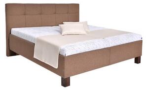 Čalouněná postel Mary 160x200, hnědá, bez matrace