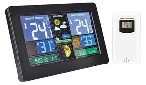 Solight TE81 - Meteostanice s LCD displejem USB nabíjení černá