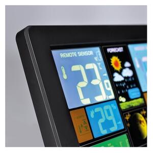 Solight TE81 - Meteostanice s LCD displejem USB nabíjení černá