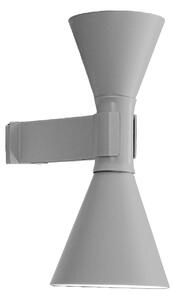 Nemo Lampe de Marseille, šedé nástěnné svítidlo, 2x52W E27, výška 40cm
