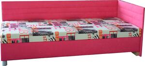 Jednolůžková postel (válenda) 90 cm Emil 2 (se 7-zónovou matrací lux) (P). Vlastní profesionální přeprava až k Vám domů 774246