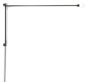 Nemo Potence Pivotance, černá designová nástěnná lampa se stmívačem, 8W E27, délka 200cm